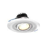 LEDDOWNG4-CC 4” Gimbal Recessed Light - White