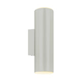 LEDWALL Round Cylinder Wall Light - Silver Grey