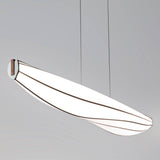 Lenis LED Linear Suspension by Cerno, Finish: Walnut, Color Temperature: 3500K, | Casa Di Luce Lighting