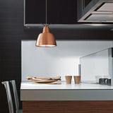 Clochef S Pendant by Leucos, Color: Varnished Brushed Copper-Leucos, Gloss Black-Accord, Gloss White, Light Option: E26, LED, | Casa Di Luce Lighting