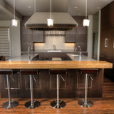 Levis LED Pendant by Cerno, Color: Frosted Polymer, Beech, Brushed Aluminum-Page One, Color Temperature: 2700K, 3500K, Size: Small, Large | Casa Di Luce Lighting