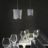 Levis LED Pendant by Cerno, Color: Frosted Polymer, Beech, Brushed Aluminum-Page One, Color Temperature: 2700K, 3500K, Size: Small, Large | Casa Di Luce Lighting