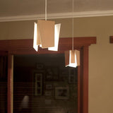 Levis LED Pendant by Cerno, Color: Frosted Polymer, Beech, Brushed Aluminum-Page One, Color Temperature: 2700K, 3500K, Size: Small, Large | Casa Di Luce Lighting