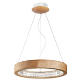 Libe Round Pendant by Masiero, Finish: Burnished Brass, Rovere-Masiero, Wenge-Masiero, Size: Small, Medium, Large, X-Large, | Casa Di Luce Lighting