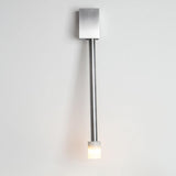 Libri LED Direct Mount Plug-In Wall Sconce by Cerno, Finish: Aluminum Brushed, White, Wall Mount Plug In Backplate: Brushed Aluminium, Walnut, White, Position: Right, Left | Casa Di Luce Lighting