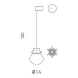 Light Heart Clear SP 7 -295 Pendant by Sillux, Title: Default Title, , | Casa Di Luce Lighting