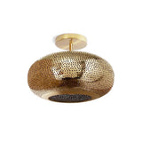 Brass Lila Ceiling Flush Mount by Dounia Home