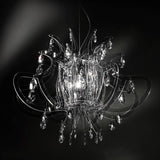 Lillibet Chandelier by Slamp, Color: Black, White, Transparent, Fume-Slamp, Gold, Silver, Copper, , | Casa Di Luce Lighting