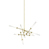 Linger 12-Light Abstract Chandelier by Tech Lighting, Finish: Natural Brass, , | Casa Di Luce Lighting