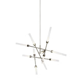 Linger 12-Light Abstract Chandelier by Tech Lighting, Finish: Nickel Polished, Natural Brass, , | Casa Di Luce Lighting