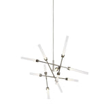 Linger 12-Light Abstract Chandelier by Tech Lighting, Finish: Nickel Polished, Natural Brass, , | Casa Di Luce Lighting