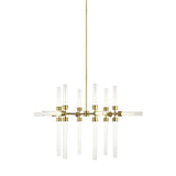 Linger 18-Light Chandelier by Tech Lighting, Finish: Natural Brass, Nickel Polished, , | Casa Di Luce Lighting