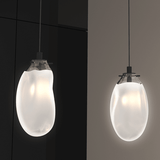 Liquid LED Pendant by Sonneman, Color: Clear, Smokey, White, Size: Small, Large, | Casa Di Luce Lighting