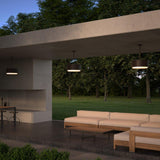 Roton 18 LED Outdoor Pendant Light in Garden