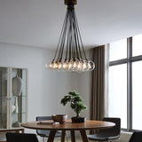 Gambit 19-Light Chandelier by Tech Lighting, Finish: Brass Aged, Nickel Satin, Light Option: Incandescent, LED, | Casa Di Luce Lighting