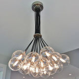 Gambit 19-Light Chandelier by Tech Lighting, Finish: Brass Aged, Nickel Satin, Light Option: Incandescent, LED, | Casa Di Luce Lighting