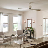 Ferron Ceiling Fan by Kichler, Finish: Nickel Brushed, Nickel Polished, , | Casa Di Luce Lighting
