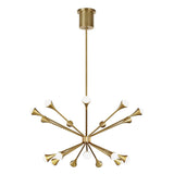 Lody 18-Light Chandelier by Tech Lighting, Finish: Brass Aged, Black Matte, Nickel Polished, , | Casa Di Luce Lighting