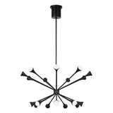 Lody 18-Light Chandelier by Tech Lighting, Finish: Brass Aged, Black Matte, Nickel Polished, , | Casa Di Luce Lighting