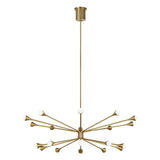 Lody 20-Light Chandelier by Tech Lighting, Finish: Brass Aged, Black Matte, Nickel Polished, , | Casa Di Luce Lighting