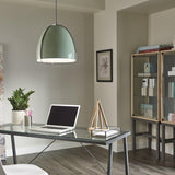Nickel Paravo Line-Voltage Pendant in work room