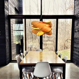 Link Pendant Light by LZF Lamps, Size: Small, Large, Wood Color: White Ivory-LZF, Cherry-LZF, Beech-LZF, Yellow-LZF, Orange-LZF, Red-LZF, Blue-LZF, Grey-LZF, Turquoise-LZF, Chocolate-LZF, Pale Rose, | Casa Di Luce Lighting