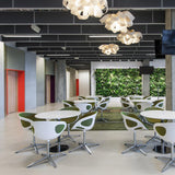 Agatha Small Chandelier by LZF Lamps, Wood Color: White Ivory-LZF, Cherry-LZF, Beech-LZF, Yellow-LZF, Orange-LZF, Red-LZF, Blue-LZF, Grey-LZF, Turquoise-LZF, Pale Rose, , | Casa Di Luce Lighting