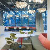 Agatha Small Chandelier by LZF Lamps, Wood Color: White Ivory-LZF, Cherry-LZF, Beech-LZF, Yellow-LZF, Orange-LZF, Red-LZF, Blue-LZF, Grey-LZF, Turquoise-LZF, Pale Rose, , | Casa Di Luce Lighting