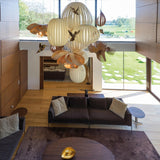 Candelabro Large Chandelier by LZF Lamps, Wood Color: White Ivory-LZF, Beech-LZF, , | Casa Di Luce Lighting