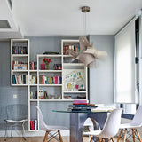 Mini Mikado Chandelier by LZF Lamps, Wood Color: White Ivory-LZF, Cherry-LZF, Beech-LZF, Yellow-LZF, Orange-LZF, Red-LZF, Blue-LZF, Grey-LZF, Turquoise-LZF, Chocolate-LZF, Pale Rose, , | Casa Di Luce Lighting