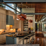 Link Pendant Light by LZF Lamps, Size: Small, Large, Wood Color: White Ivory-LZF, Cherry-LZF, Beech-LZF, Yellow-LZF, Orange-LZF, Red-LZF, Blue-LZF, Grey-LZF, Turquoise-LZF, Chocolate-LZF, Pale Rose, | Casa Di Luce Lighting