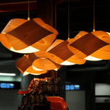 Nut Pendant by LZF Lamps, Wood Color: White Ivory-LZF, Cherry-LZF, Beech-LZF, Yellow-LZF, Orange-LZF, Red-LZF, Blue-LZF, Grey-LZF, Turquoise-LZF, Chocolate-LZF, Pale Rose, , | Casa Di Luce Lighting