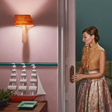 Air Wall Sconce by LZF Lamps, Wood Color: White Ivory-LZF, Cherry-LZF, Beech-LZF, Yellow-LZF, Orange-LZF, Red-LZF, Blue-LZF, Grey-LZF, Turquoise-LZF, Chocolate-LZF, Pale Rose, , | Casa Di Luce Lighting