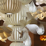 Candelabro Small Chandelier by LZF Lamps, Wood Color: White Ivory-LZF, Beech-LZF, , | Casa Di Luce Lighting