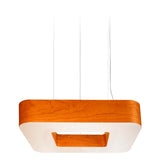 Cuad Pendant by LZF Lamps, Wood Color: Orange-LZF, , | Casa Di Luce Lighting