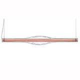 Dune LED Linear Suspension by LZF Lamps, Wood Color: Pale Rose, , | Casa Di Luce Lighting