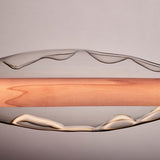 Dune LED Linear Suspension by LZF Lamps, Wood Color: White Ivory-LZF, Cherry-LZF, Beech-LZF, Turquoise-LZF, Pale Rose, , | Casa Di Luce Lighting