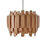Maruja Pendant Light by LZF Lamps, Wood Color: White Ivory-LZF, Cherry-LZF, Beech-LZF, Yellow-LZF, Orange-LZF, Red-LZF, Pale Rose, Sea Blue - LZF, Bulb Type: E26, GU24, | Casa Di Luce Lighting