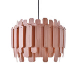 Maruja Pendant Light by LZF Lamps, Wood Color: White Ivory-LZF, Cherry-LZF, Beech-LZF, Yellow-LZF, Orange-LZF, Red-LZF, Pale Rose, Sea Blue - LZF, Bulb Type: E26, GU24, | Casa Di Luce Lighting