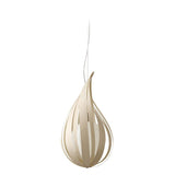 Ivory White Raindrop Medium Pendant by LZF