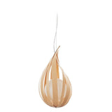 Natural Beech Raindrop Medium Pendant by LZF
