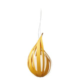 Yellow Raindrop Medium Pendant by LZF