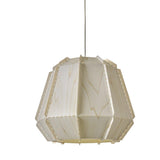 Ivory White Stitches Bamako Pendant Lamp by LZF