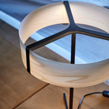 Black Nickel-Grey Thesis Table Lamp by LZF