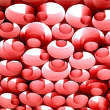 Red Spiro Medium Suspension Lamp Detail by LZF