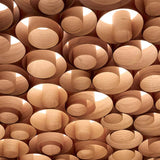 Natural Cherry Spiro Medium Suspension Lamp Detail by LZF