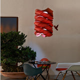 Link Chain S3 Pendant by LZF Lamps, Wood Color: White Ivory-LZF, Cherry-LZF, Beech-LZF, Yellow-LZF, Orange-LZF, Red-LZF, Blue-LZF, Grey-LZF, Turquoise-LZF, Chocolate-LZF, Pale Rose, , | Casa Di Luce Lighting