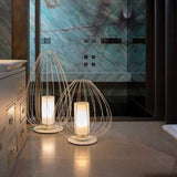 Cell Floor Lamp by Karman, Finish: White Glossy, Glossy Bronze-Karman, Size: Small, Large, Location: Indoor, Outdoor | Casa Di Luce Lighting