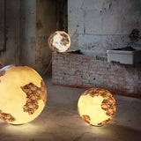 White Ululi-Ulula Floor/Table Lamp by Karman