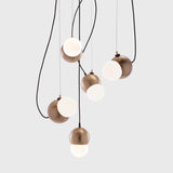 Maggie Suspension Light by Viso, Finish: Gold, Silver, Glossy Smoke, Brushed Copper, Hairline Bronze, Statuary Bronze, , | Casa Di Luce Lighting